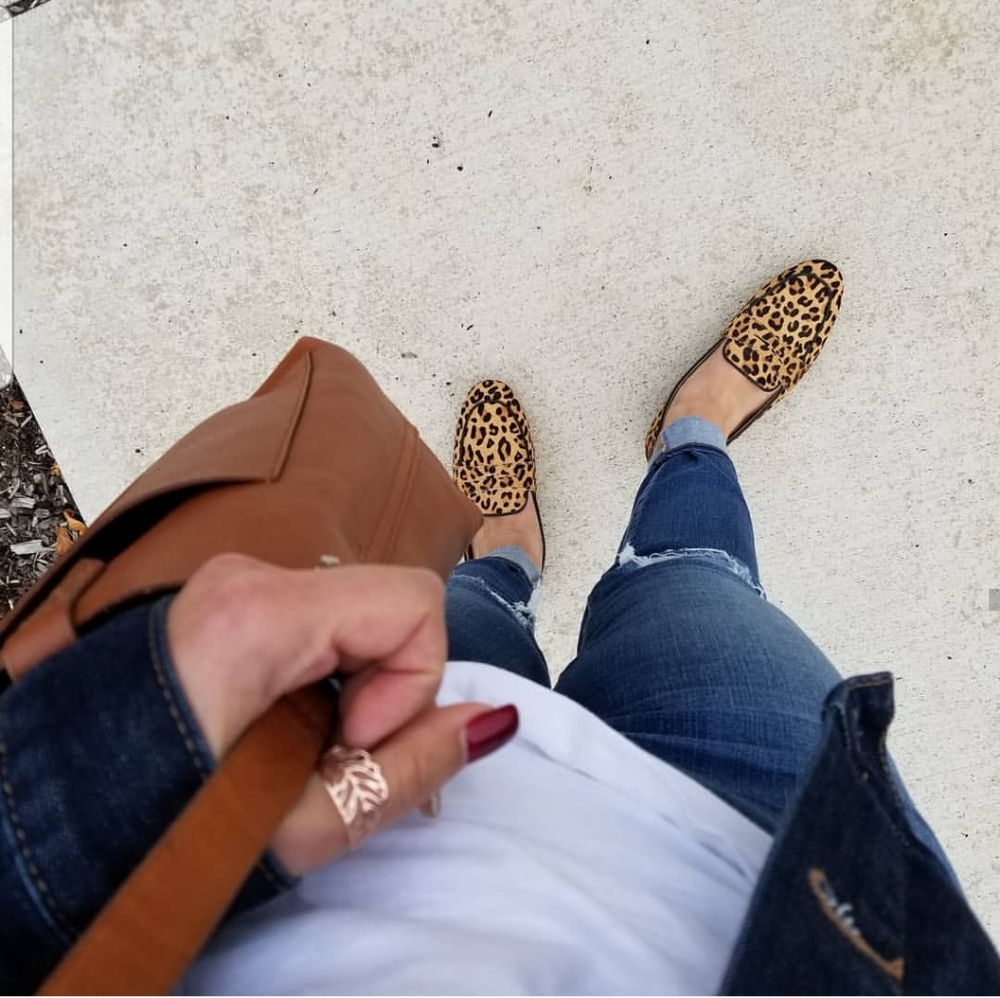 J Crew Factory Calf Hair Penny Loafers